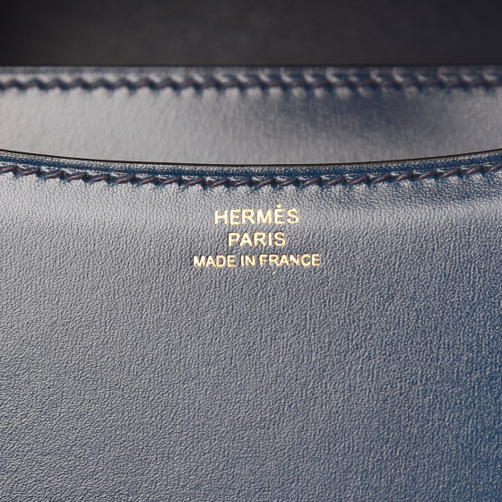 HERMES Box Constance 18 Bleu De Prusse 463489 | FASHIONPHILE