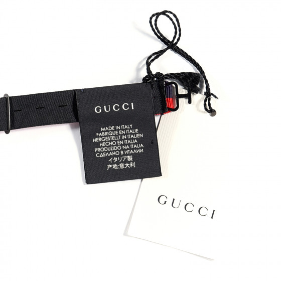 【GUCCI】 / Striped Neck Bow With Feline GUCCI Grosgrain Web Feline Neck Bow Blue Red 855593