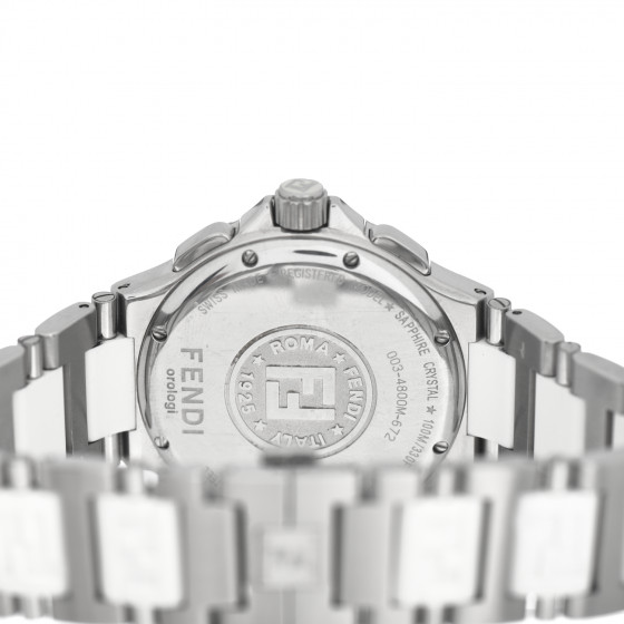 【説明要確認】FENDI REGISTERED MODEL QUARTZ VINTAGE FENDI Pink Silver Watch Quartz Working Condition