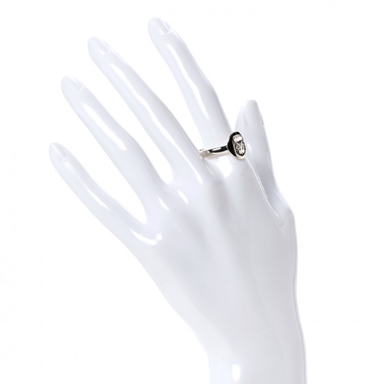 GUCCI Sterling Silver Blind for Love Mystic Cat Ring 62 10