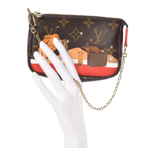 LOUIS VUITTON Monogram 2018 Christmas Animation Mini Cats