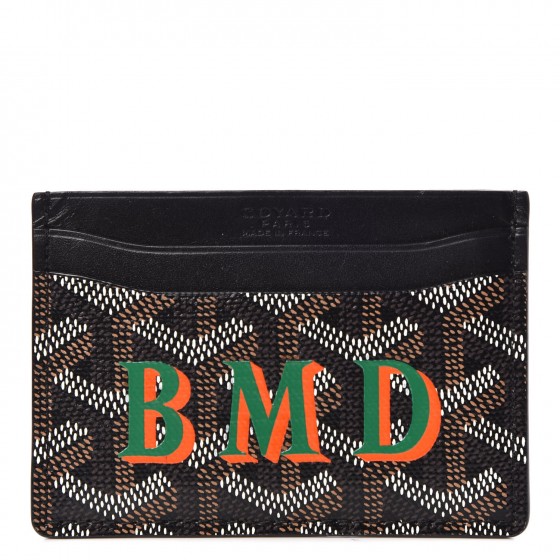 GOYARD Goyardine Saint Sulpice Card Holder Black 300411