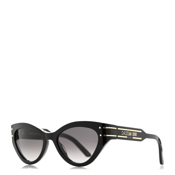 CHRISTIAN DIOR Diorsignature B7I Butterfly Sunglasses Black