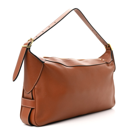 【日本入手困難】MEDIUM ROMY IN SUPPLE GRAINED CALFSKIN CELINE Supple Calfskin Medium Romy Shoulder Bag Tan 1636885