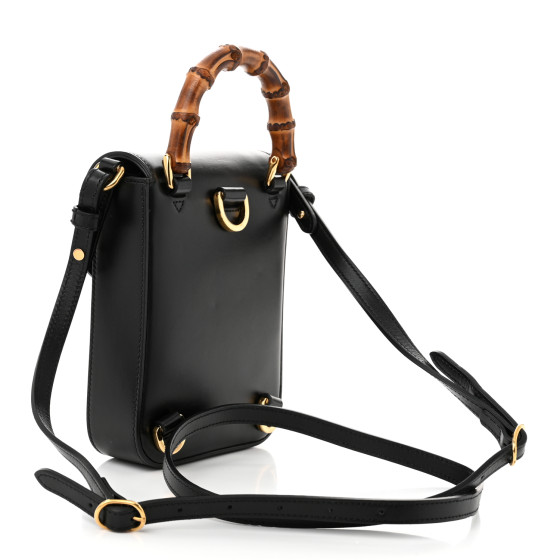 VIP価格.GUCCI BAMBOO ミニ バッグ 関税送料込み GUCCI Calfskin Mini Bamboo Top Handle 3 Way Shoulder Bag