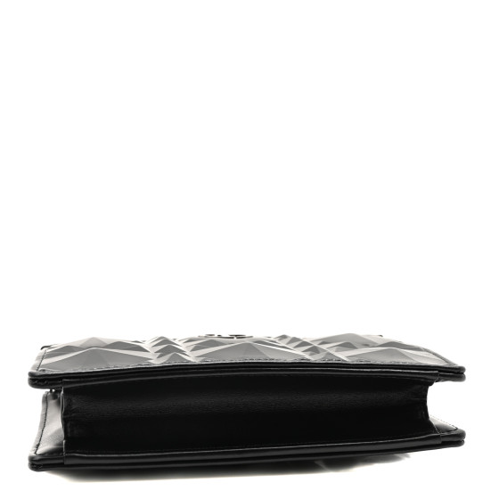 CHRISTIAN DIOR Calfskin Macrocannage Diamond Caro Zipped