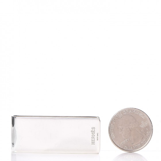 HERMES Sterling Silver Evelyne Money Clip 266420 | FASHIONPHILE
