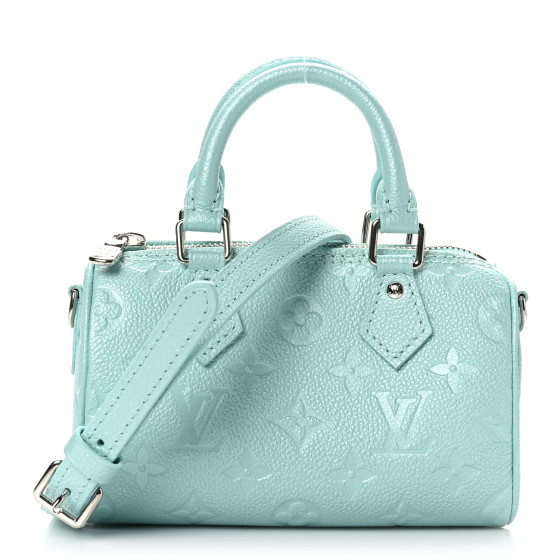 LOUIS VUITTON Empreinte Monogram Nano Speedy Pearly Lagoon