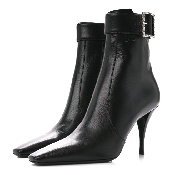 Saint Laurent★素敵！Soixante Stretch Fabric Calf Heel Boots $1295 Saint Laurent Soixante Stretch Fabric Calf Heel Boots