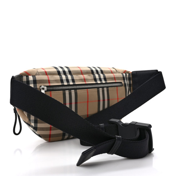 BURBERRY Bonded Cotton Vintage Check Medium Bum Bag Archive