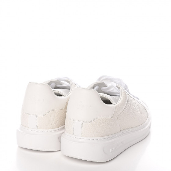 LOUIS VUITTON Calfskin Monogram Blaster Sneakers 9.5 White