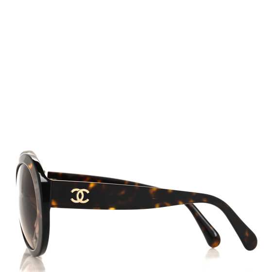 CHANEL CC Sunglasses 5372-A Tortoise 1543296 | FASHIONPHILE