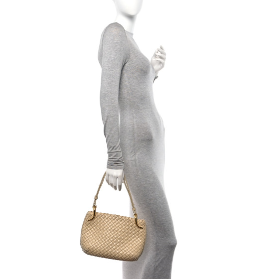BOTTEGA VENETA Nappa Intrecciato Small Clicker Shoulder Bag