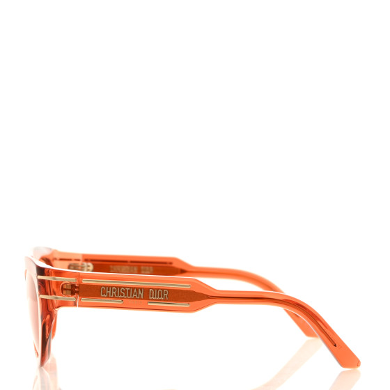 CHRISTIAN DIOR Diorsignature B7I Butterfly Sunglasses Orange