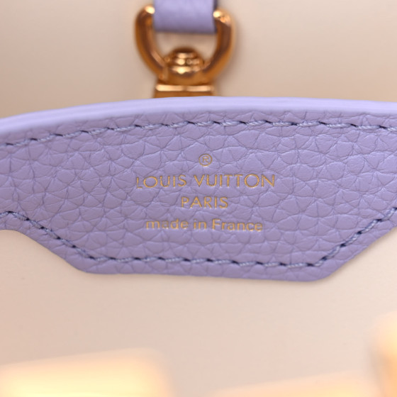 LOUIS VUITTON Taurillon Kintsugi Capucines BB Iris 1547752