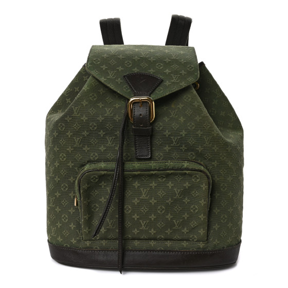 LOUIS VUITTON Mini Monogram Montsouris GM Backpack Kaki