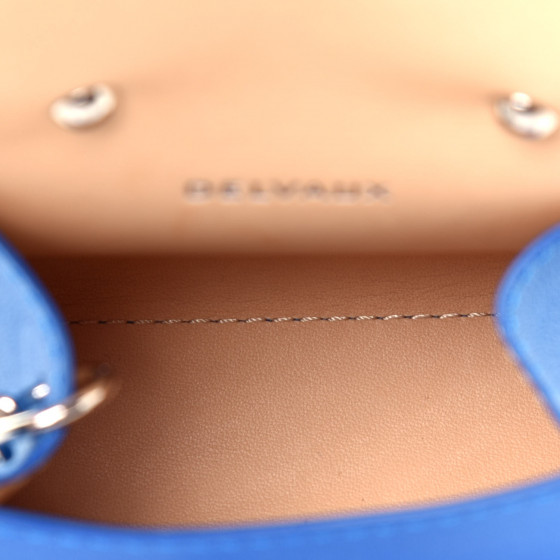 DELVAUX Metallic Grained Calfskin Ribbon Brillant Bag Charm