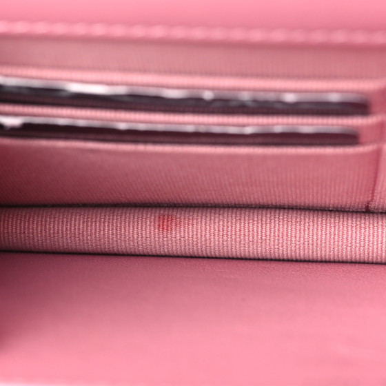 CHANEL Lambskin Quilted Crystal Star Wallet On Chain WOC