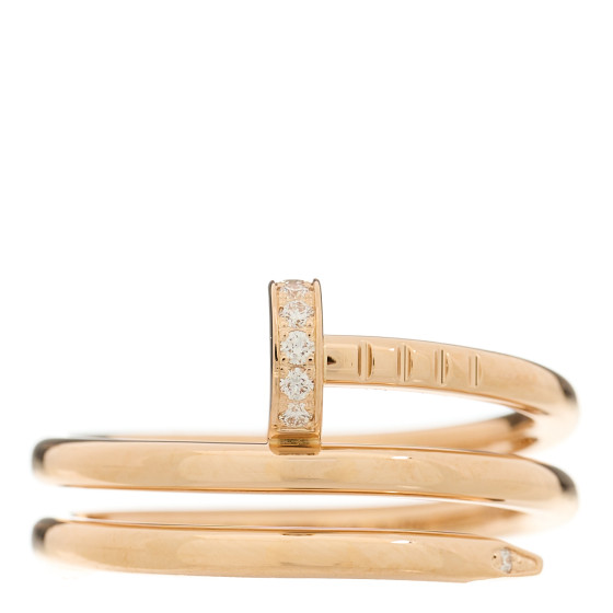 洗練ジュエリー【Cartier】Juste un Clou Ring double, diamonds CRB4211800 - Juste un Clou ring - Yellow gold, diamonds