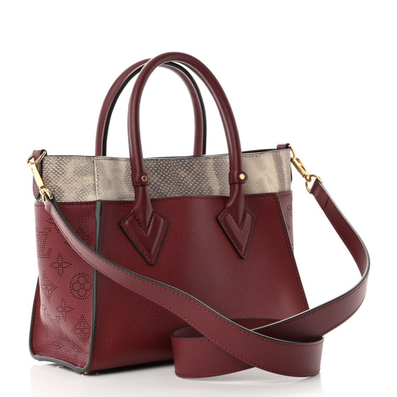 LOUIS VUITTON Calfskin Karung Snakeskin Mahina On My Side PM
