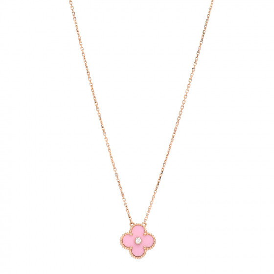 Van Cleef & Arpels ネックレス ピンク Van Cleef & Arpels ヴァンクリーフ＆アーペル ヴィンテージ