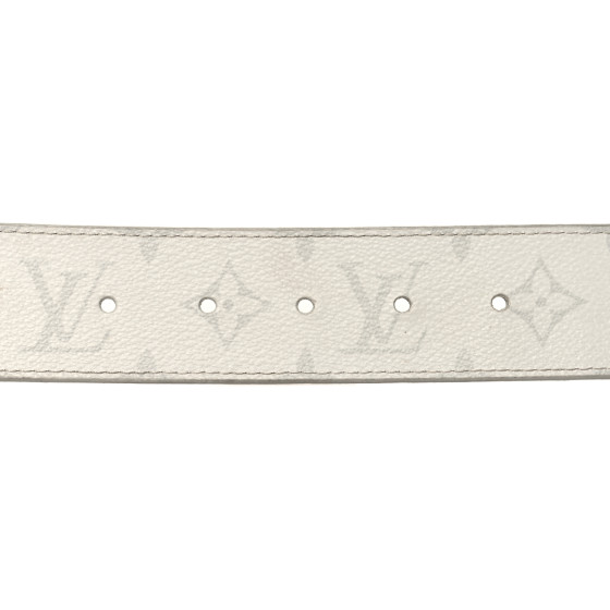 LOUIS VUITTON Taiga Monogram 40mm LV Initiales Belt 95 38