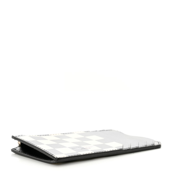 SAINT LAURENT Calfskin Checker Printed 5 Fragments Zip Pouch