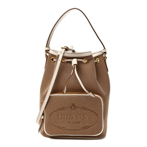 ショルダーバッグ・ポシェット PRADA MINI BUCKET BAG IN COCOA COLOR SUEDE Prada Mini bucket bag in cocoa color suede | TheDoubleF