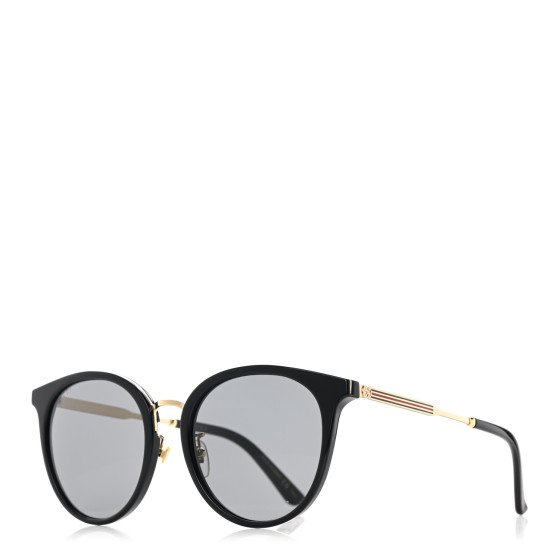 GUCCI Acetate Web Sunglasses GG0204SK Black