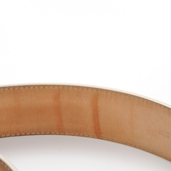 LOUIS VUITTON Damier Azur LV Initiales Belt 80 32 210035