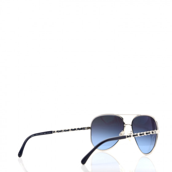 CHANEL サングラス　4194-Q Explore a Chanel Purple Metal Aviator 4194- Q Sunglasses