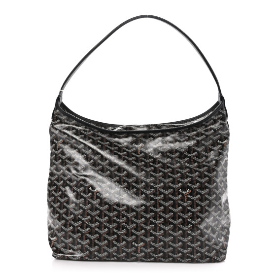 希少品◆入手困難♪【GOYARD】Boheme Hobo PM バッグ Black/Tan BNWT GOYARD Boheme Hobo Black & Tan Shoulder Bag with Pouch