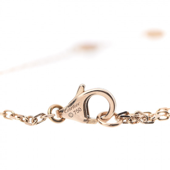 CARTIER 18K Pink Gold Diamond Pink Sapphire D'Amour Bracelet