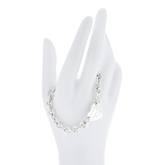 アクセサリー Tiffany Heart Tag Bracelet Tiffany & Co. Heart Tag Bracelet in 925 Sterling Silver - Etsy