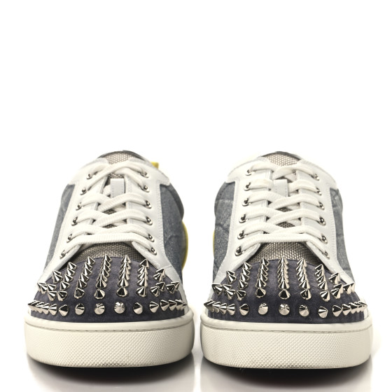 CHRISTIAN LOUBOUTIN Suede Calfskin Crocodile Embossed Mens