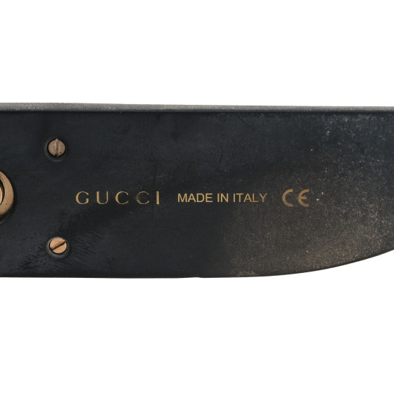 GUCCI Square Frame Glitter GG0102S Sunglasses Black 1541552