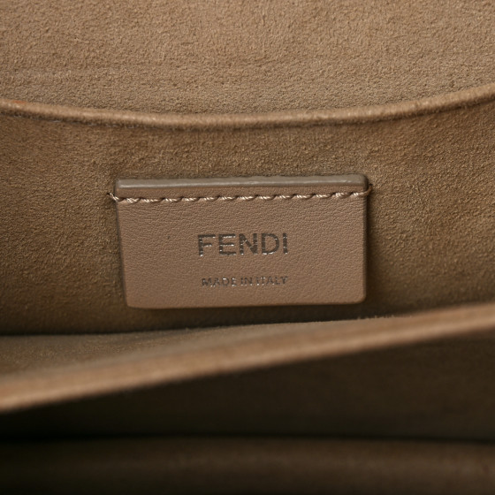 FENDI Vitello Liberty Pearl Scalloped Studded Kan I Shoulder