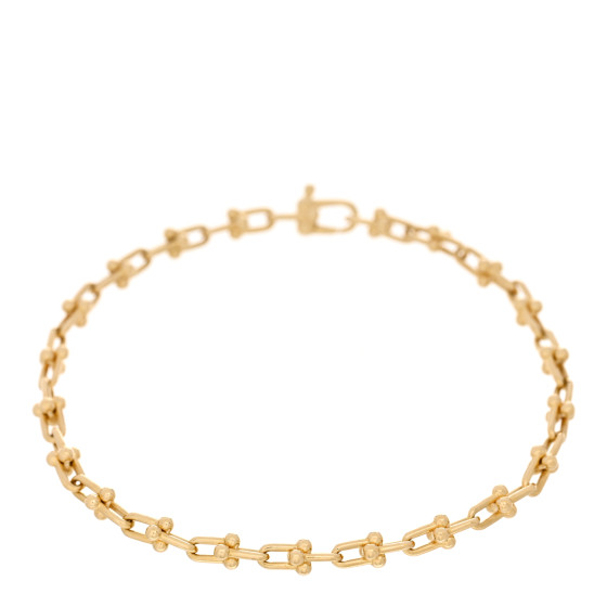 TIFFANY 18K Yellow Gold Micro HardWear Link Bracelet 1545316