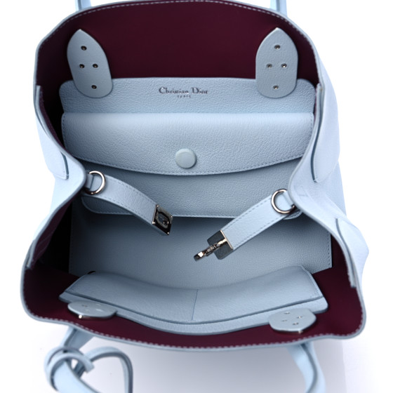 CHRISTIAN DIOR Supple Grained Calfskin Medium Open Bar Tote