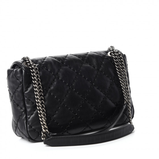 Beige Chanel Small Quilted Lambskin Funky Town Flap Shoulder