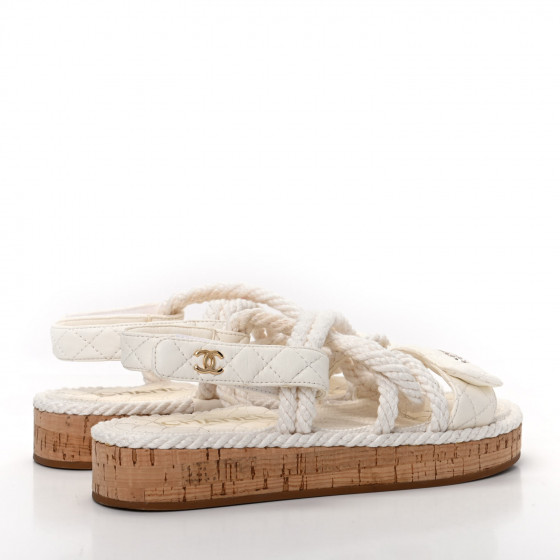CHANEL ミュール 36 ホワイト Chanel Sandals Size 36 EU