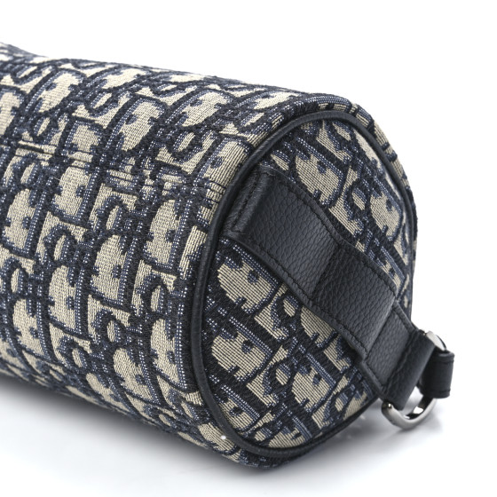 CHRISTIAN DIOR Oblique Mini Roller Messenger Bag Blue