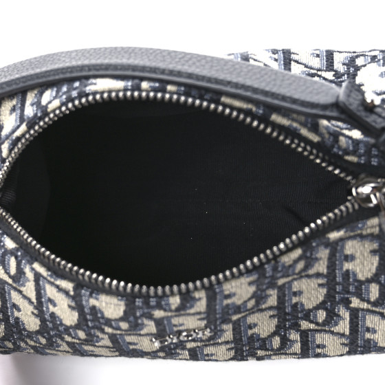 CHRISTIAN DIOR Oblique Mini Roller Messenger Bag Blue