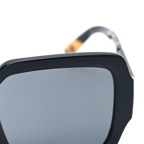 PRADA Oversized Monochrome Sunglasses SPR 21X Black Tortoise