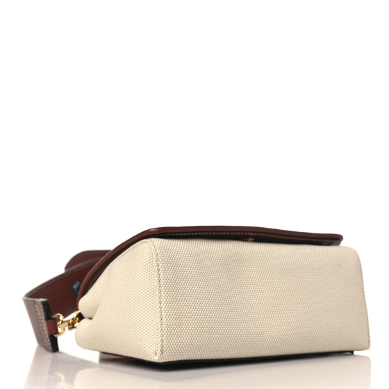 BURBERRY Calfskin Canvas Horseferry Print Hackberry