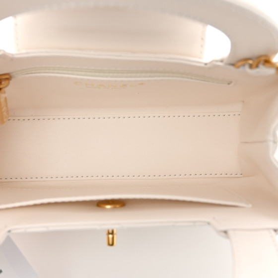 【上品ホワイト♡】CHANEL *ミニショッピングバッグ*ケリー 正規品 CHANELシャネル23Kミニショッピングバック シャネル