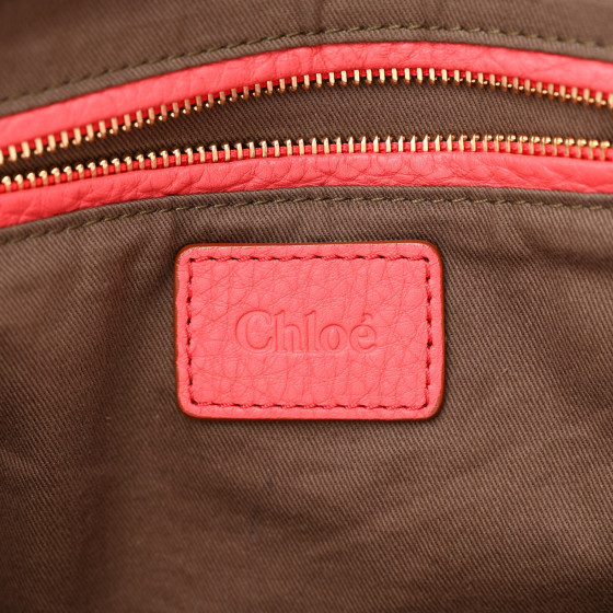 CHLOE Calfskin Large Marcie Satchel Paradise Pink 1326794