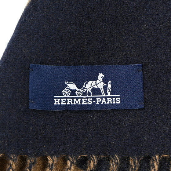 上品◎【HERMES】ジャガード織り Casaque Grand Mors マフラー HERMES Cashmere Casaque Grand Mors Muffler Marine Bronze