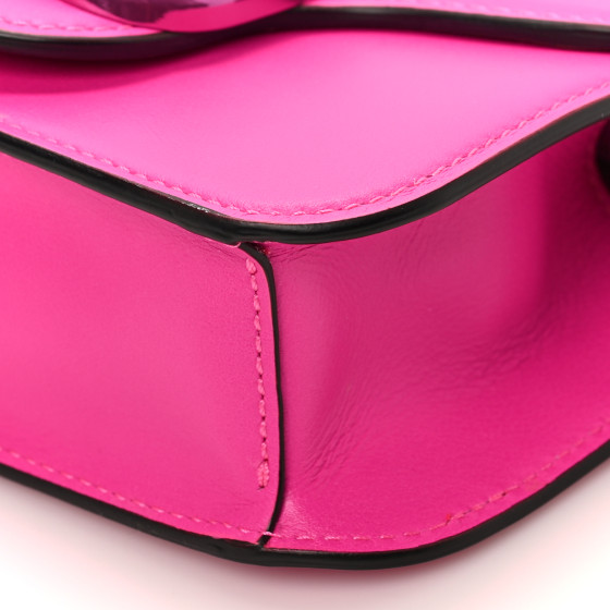 VALENTINO GARAVANI Calfskin Lacquer Monochrome Vlogo Mini