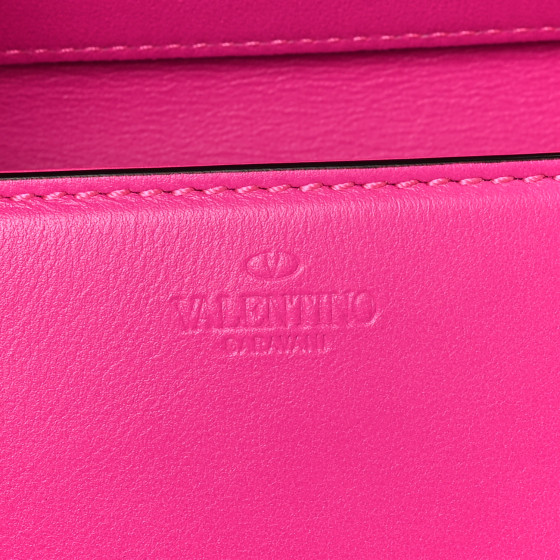 VALENTINO GARAVANI Calfskin Lacquer Monochrome Vlogo Mini